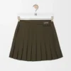 Pleated Mini Skirt in Cotton Blend Pleated Mini Skirt in Cotton Blend