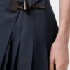 Pleated Mini Skirt in Cotton Blend Pleated Mini Skirt in Cotton Blend