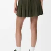 Pleated Mini Skirt in Suede Lambskin Pleated Mini Skirt in Suede Lambskin