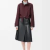 Pleated Skirt in Nappa Lambskin Pleated Skirt in Nappa Lambskin