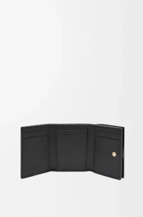 Puffer Anagram Trifold Wallet in Shiny Nappa Calfskin