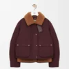 Puffer in Shearling and Cotton Blend Puffer in Shearling and Cotton Blend