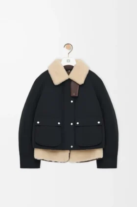 Puffer in Shearling and Cotton Blend Puffer in Shearling and Cotton Blend