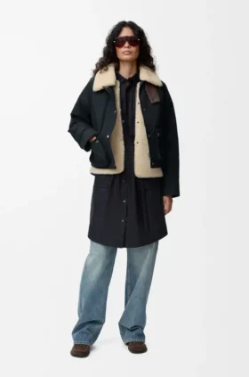 Puffer in Shearling and Cotton Blend Puffer in Shearling and Cotton Blend