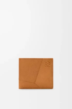 Puzzle Bifold Coin Wallet in Supple Grained Calfskin Puzzle Bifold Coin Wallet in Supple Grained Calfskin
