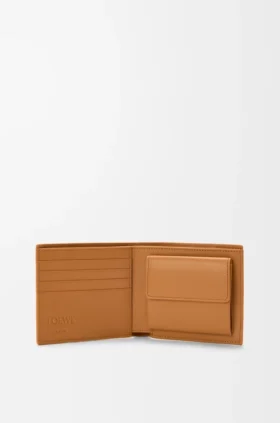 Puzzle Bifold Coin Wallet in Supple Grained Calfskin Puzzle Bifold Coin Wallet in Supple Grained Calfskin