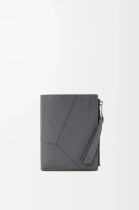 Puzzle Slim Compact Wallet in Supple Grained Calfskin