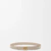 Reversible Anagram Belt in Supple Grained Calfskin Reversible Anagram Belt in Supple Grained Calfskin