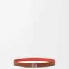 Reversible Anagram Bombé Belt in Smooth Calfskin Reversible Anagram Bombé Belt in Smooth Calfskin