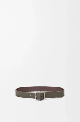 Reversible Loop Belt in Supple Grained Calfskin
