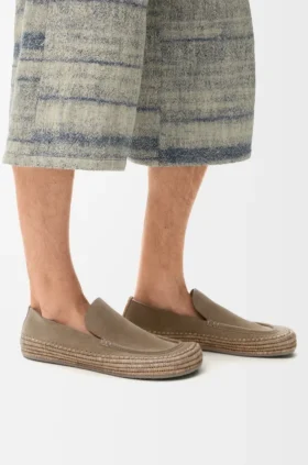 Rio Loafer in Suede and Raffia Rio Loafer in Suede and Raffia