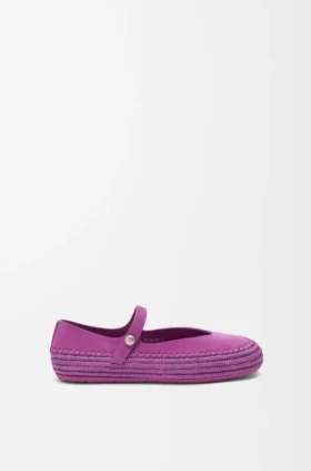 Rio Mary-Jane in Suede and Raffia