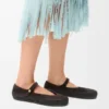 Rio Mary-Jane in Suede and Raffia Rio Mary-Jane in Suede and Raffia