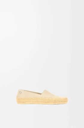 Rio Slipper in Suede and Raffia