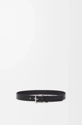 Roller Curve Belt in Shiny Sleek Calfskin