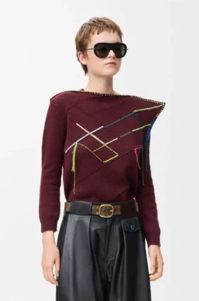 Rounded Soft Belt in Suede Calfskin