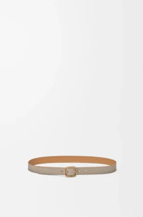 Rounded Soft Belt in Supple Grained Calfskin