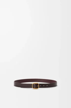 Rounded Soft Belt in Supple Grained Calfskin