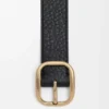 Rounded Soft Belt in Supple Grained Calfskin Rounded Soft Belt in Supple Grained Calfskin