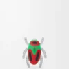 Scarabeo Brooch in Sterling Silver and Enamel Scarabeo Brooch in Sterling Silver and Enamel