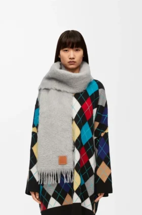 Scarf in Mohair and Wool