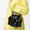Shell Bucket in Woven Calfskin Shell Bucket in Woven Calfskin