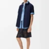 Short Sleeve Shirt in Cotton Blend Short Sleeve Shirt in Cotton Blend