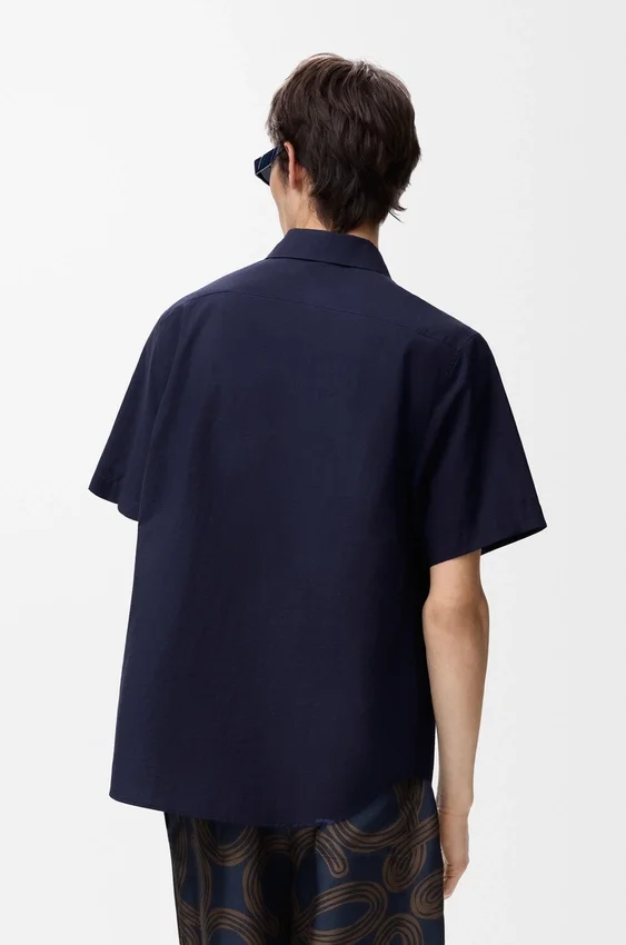 Short Sleeve Shirt in Cotton Blend Short Sleeve Shirt in Cotton Blend