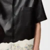 Short Sleeve Shirt in Nappa Lambskin Short Sleeve Shirt in Nappa Lambskin