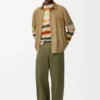 Short Sleeve Shirt in Suede Goatskin Short Sleeve Shirt in Suede Goatskin