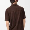 Short Sleeve Shirt in Suede Goatskin Short Sleeve Shirt in Suede Goatskin
