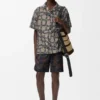 Short Sleeve Shirt in Terry Cotton Jacquard Short Sleeve Shirt in Terry Cotton Jacquard