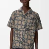 Short Sleeve Shirt in Terry Cotton Jacquard Short Sleeve Shirt in Terry Cotton Jacquard