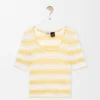 Short Sleeve Sweater in Cotton Blend Short Sleeve Sweater in Cotton Blend