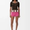 Short Sleeve Sweater in Cotton Blend Short Sleeve Sweater in Cotton Blend
