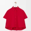 Short Sleeve Trapeze Shirt in Cotton