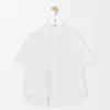 Short Sleeve Trapeze Shirt in Cotton