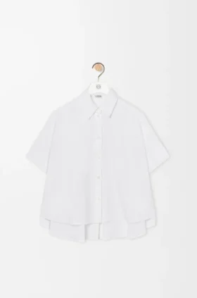 Short Sleeve Trapeze Shirt in Cotton