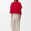 Short Sleeve Trapeze Shirt in Cotton