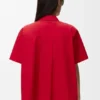 Short Sleeve Trapeze Shirt in Cotton