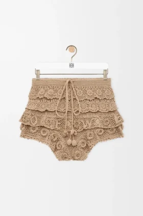 Shorts in Cotton Crochet