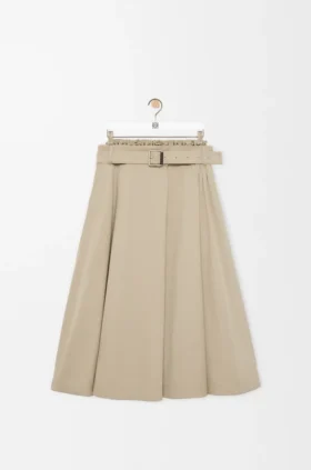 Skirt in Cotton and Silk Skirt in Cotton and Silk