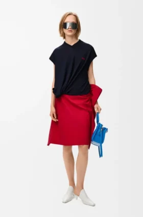 Skirt in Cotton and Silk Skirt in Cotton and Silk