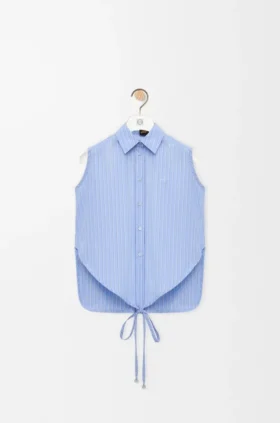 Sleeveless Shirt in Cotton