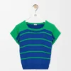 Sleeveless Sweater in Cotton and Wool