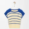 Sleeveless Sweater in Cotton and Wool Sleeveless Sweater in Cotton and Wool