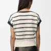 Sleeveless Sweater in Cotton and Wool Sleeveless Sweater in Cotton and Wool