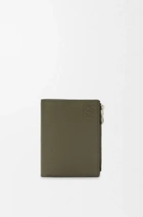Slim Compact Wallet in Soft Grained Calfskin Slim Compact Wallet in Soft Grained Calfskin