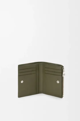 Slim Compact Wallet in Soft Grained Calfskin Slim Compact Wallet in Soft Grained Calfskin