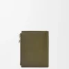 Slim Compact Wallet in Textured Classic Calfskin Slim Compact Wallet in Textured Classic Calfskin